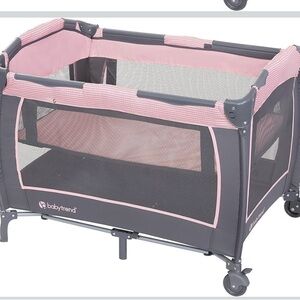Baby Trend Pink and Gray Playard.